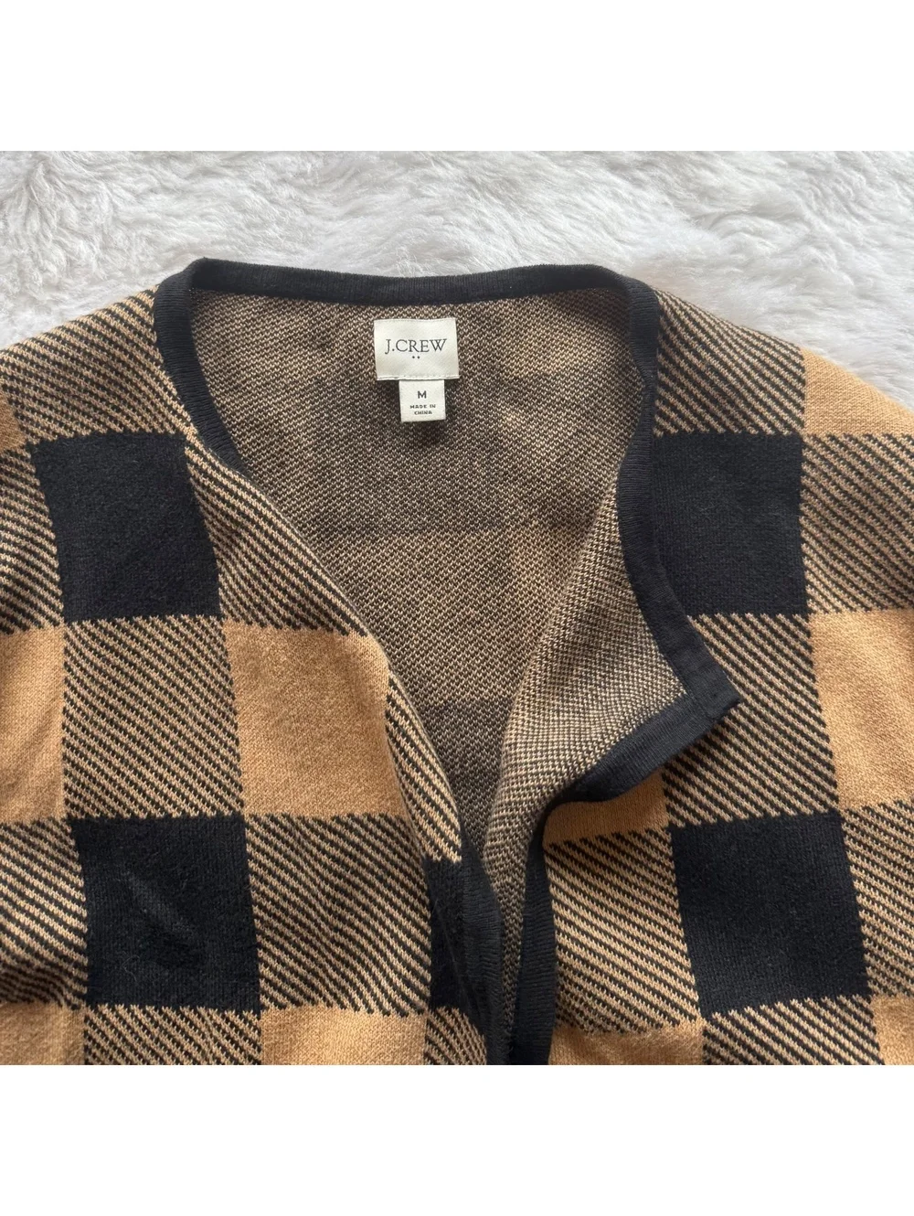 J.Crew Vanessa sweater-jacket in buffalo check